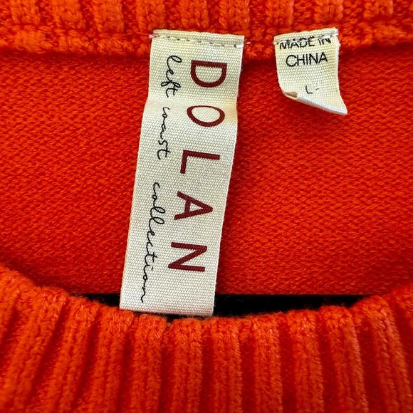 DOLAN For Anthropologie Women’s Colorblock Crewneck Sweater Size L - Picture 8 of 10